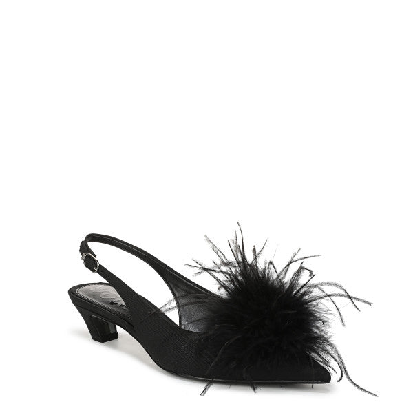 Finch Feather Slingback Pump