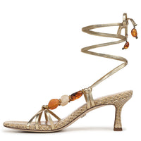 Paloma Kitten Heel Wrap Sandal