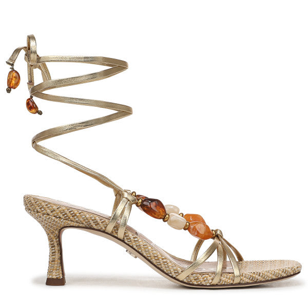 Paloma Kitten Heel Wrap Sandal