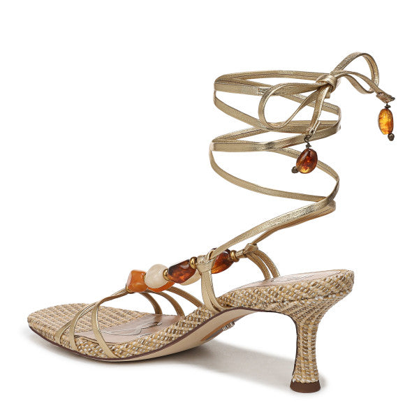 Paloma Kitten Heel Wrap Sandal