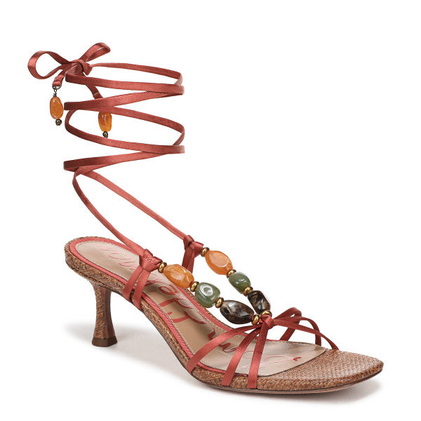 Paloma Kitten Heel Wrap Sandal