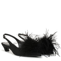 Finch Feather Slingback Pump