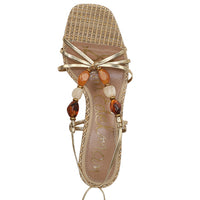 Paloma Kitten Heel Wrap Sandal