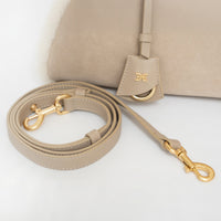 Gaia Shearling Trim Bag