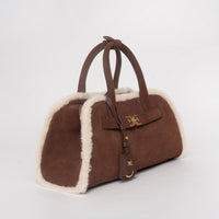 Gaia Shearling Trim Bag