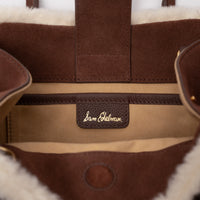 Gaia Shearling Trim Bag