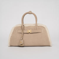 Gaia Shearling Trim Bag