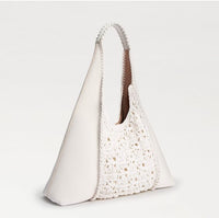 SYLVIA HOBO WITH CROCHET RAFFIA TOTE