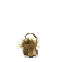 BIANKA FEATHER SLINGBACK PUMP