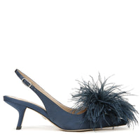 BIANKA FEATHER SLINGBACK PUMP