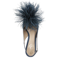 BIANKA FEATHER SLINGBACK PUMP