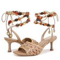 PAMELA WRAP UP KITTEN HEEL