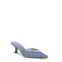 BRIT ORCHID KITTEN HEEL MULE