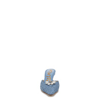 BRIT ORCHID KITTEN HEEL MULE