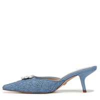 BRIT ORCHID KITTEN HEEL MULE