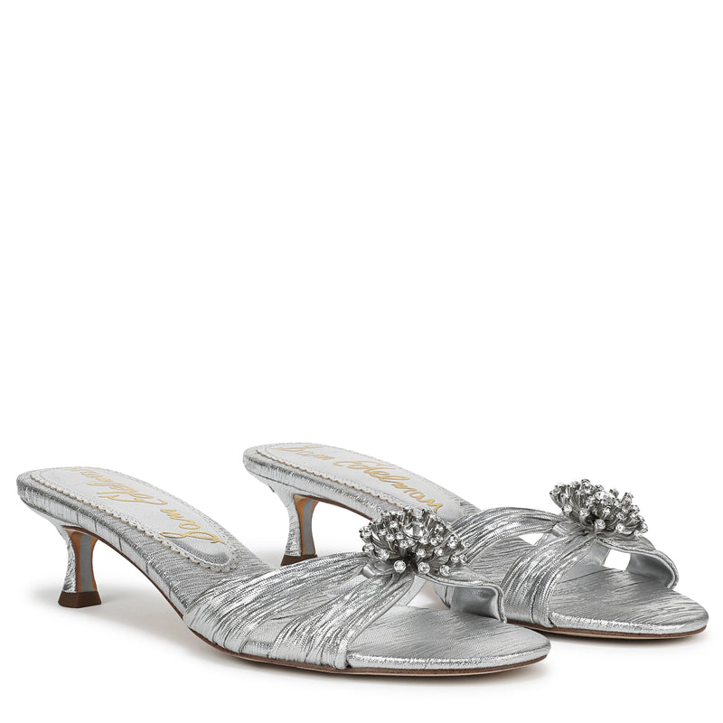 CINDIE KITTEN HEEL MULE