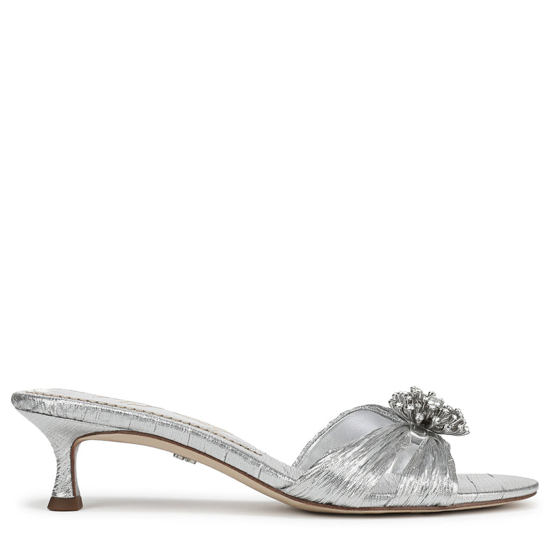 CINDIE KITTEN HEEL MULE