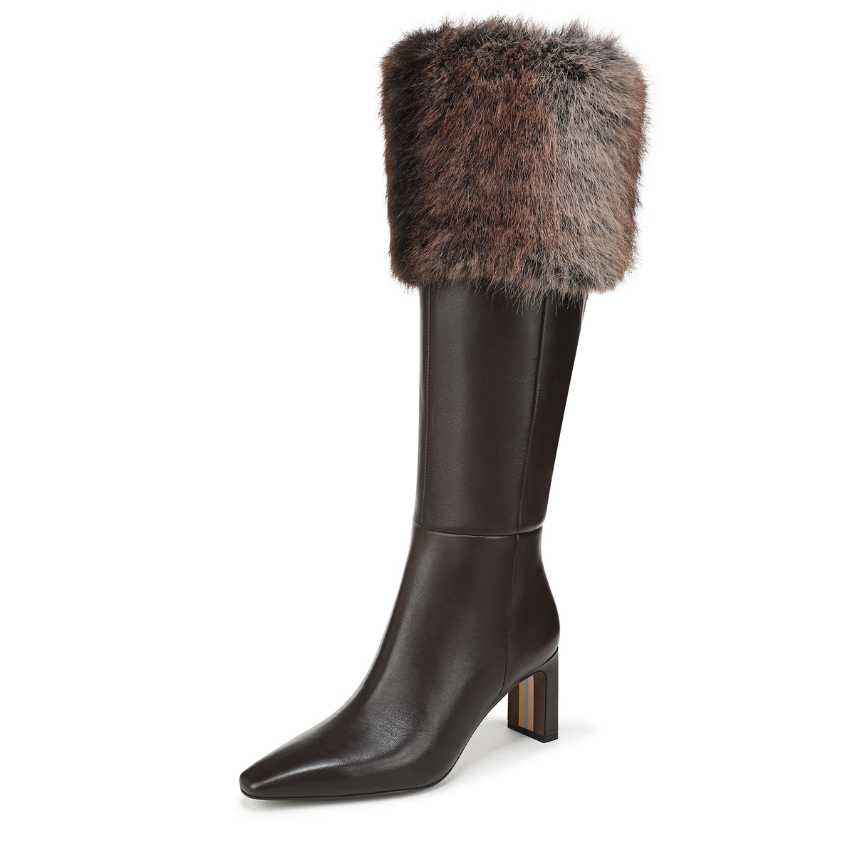 SYLVIA COZY FUR CUFF KNEE HIGH BOOT