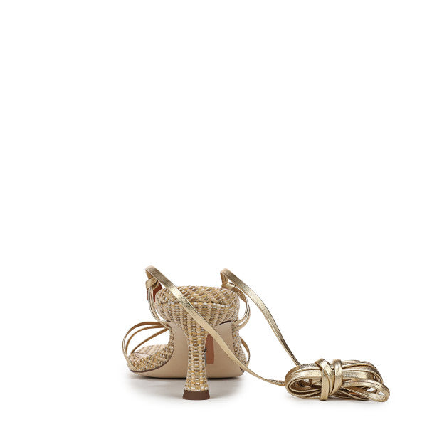 Paloma Kitten Heel Wrap Sandal