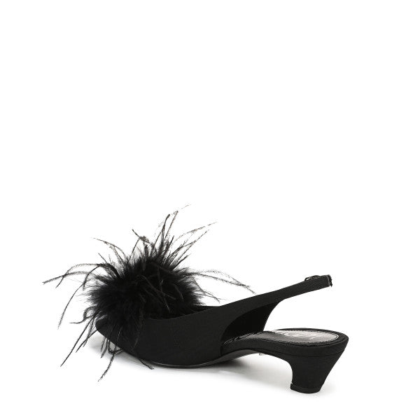 Finch Feather Slingback Pump