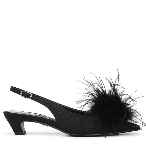 Finch Feather Slingback Pump