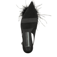 Finch Feather Slingback Pump
