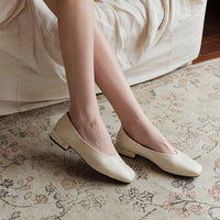 KASEY SQUARE TOE BALLET FLAT